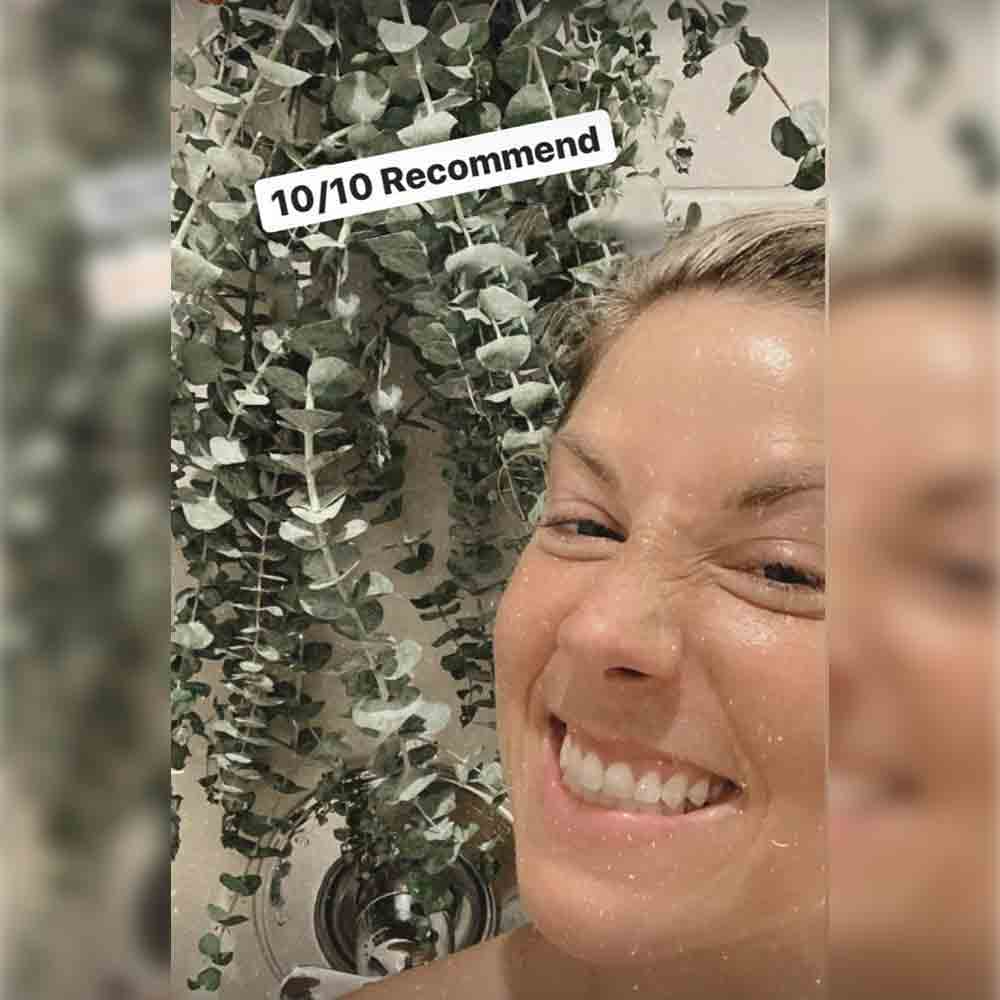 Customer photo that says 10 out of 10 recommend Self Care Shower